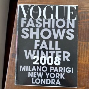 Magazine Vogue Italia fashion Fall Winter 2008